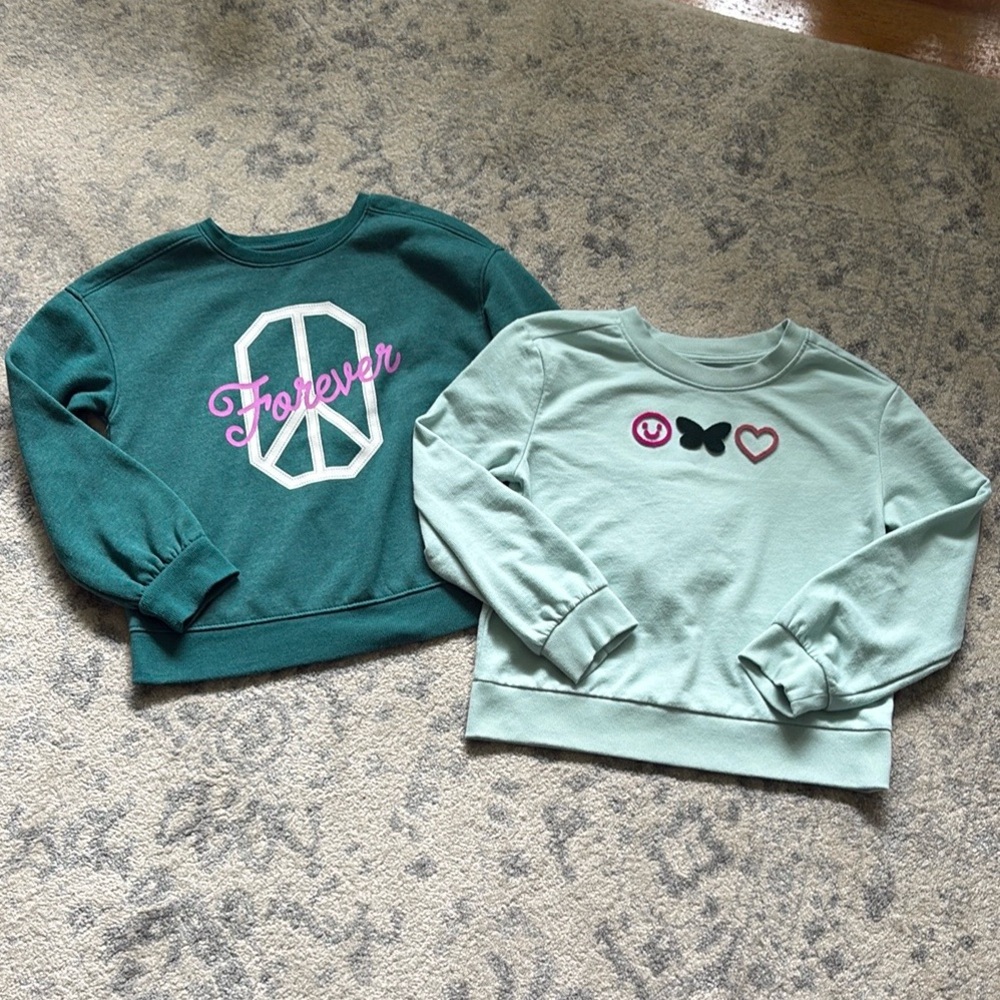 Girl’s Cat & Jack Sweatshirt Bundle